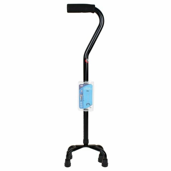 Carex Health Brands Carex Black Offset Quad Cane Aluminum/Plastic 37 in. H X 6 in. L FGA74101 0000